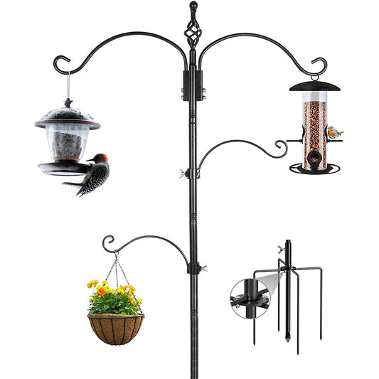 Shepherd Hook Bird Feeding Station Feeder Pole